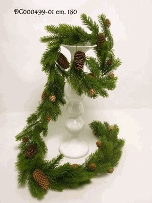 Picture of PINE GARLAND w/CONE 180cm