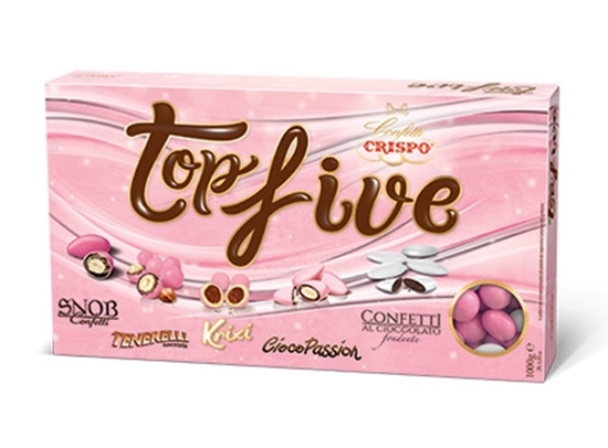 Immagine di CONFETTI CRISPO TOP FIVE SELECTION CF. 1 Kg. rosa