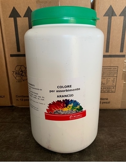 Immagine di COLORE PER ASSORBIM. per fiori e fronde CF. 1 Kg ARANCIO