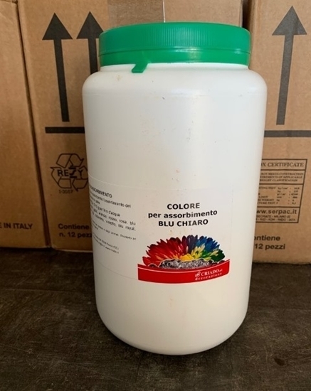 Immagine di COLORE PER ASSORBIM. per fiori e fronde CF. 1 Kg BLU' CHIARO