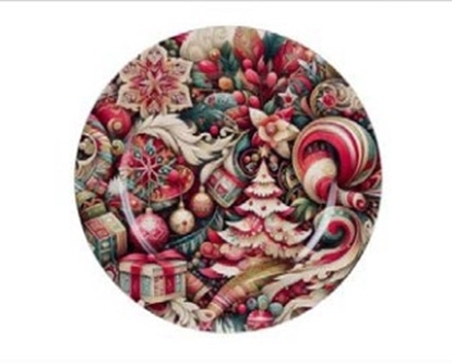 Immagine di PIATTO PLASTICA DECORATO ø CM.33