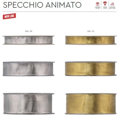 Immagine di NASTRO SPECCHIO ANIMATO mm 40 x 25 mt