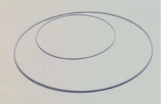 Immagine di Metal ring 80cm white