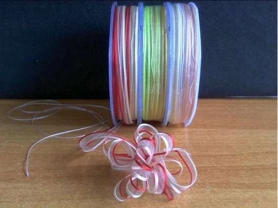 Picture of VELO BORDI RASO 7 MM. X 50 MT. CON TIRANTE CENTRALE BICOLOR