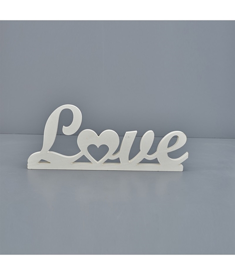 Immagine di WHITE CORSIVO LOVE CUORE H.H.25