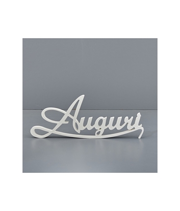 Immagine di WHITE CORSIVO AUGURI H.20