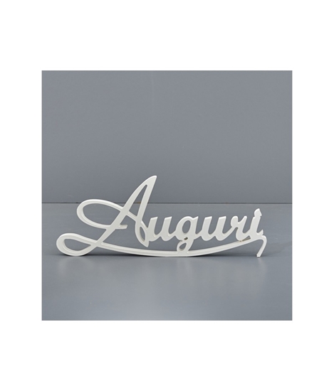 Immagine di WHITE CORSIVO AUGURI H.20
