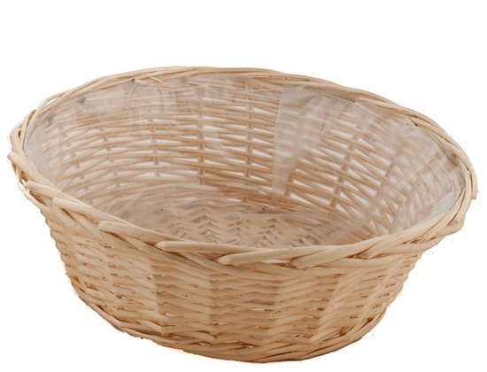 Immagine di VIMINI CESTA TONDA BORDO TRECCIA D.45 H.16,5