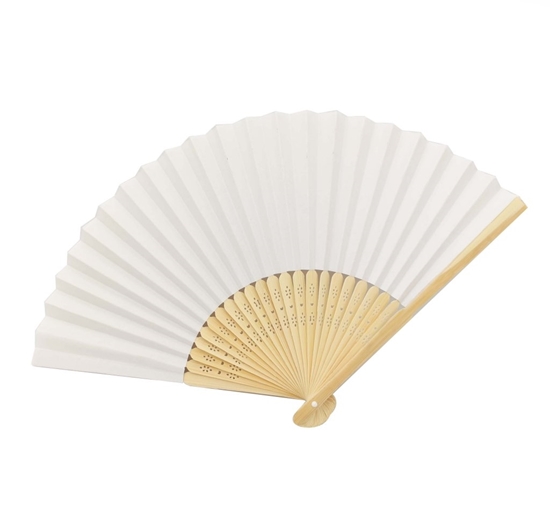 Immagine di VENTAGLIO CARTA BIANCO D.21