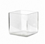Immagine di VASO QUADRO 25X25X25 CM VETRO TRASPARENTE
