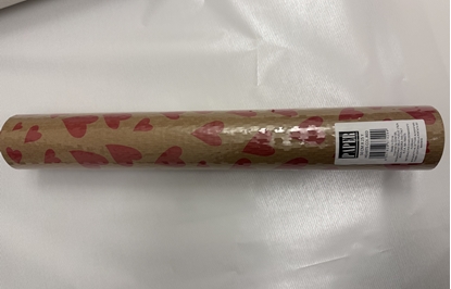 Picture of PAPER NIDO D'APE 50CM X 25Y CON CUORI- ROSSO