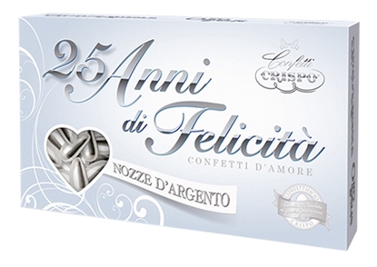 Immagine di CONFETTI MANDORLA COL. ARGENTO  CF DA 500 GR.