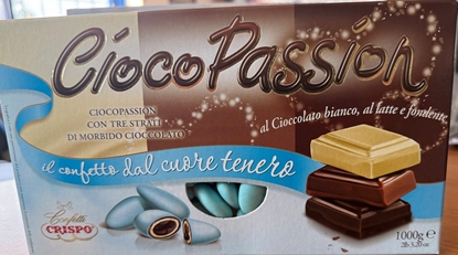 Immagine di CONFETTI  CIOCOPASSION TRIPLO CIOCCOLATO CELESTE CF. 1 KG.