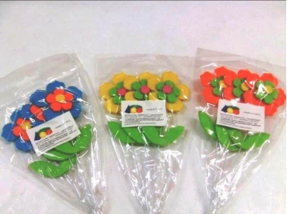 Immagine di CONF. 3 FIORI PICC. SU STELO ASS.