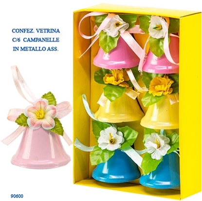 Immagine di CONF.6 CAMPANELLE MET COL.ASS. DA APP.