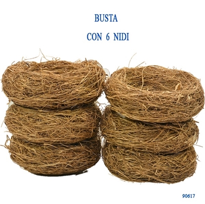 Immagine di BUSTA 6 NIDI GR. D. 16 CM NATURALI