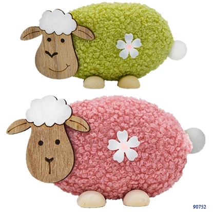 Immagine di PECORELLA MORBIDA, MUSO E PIEDI IN LEGNO, ASS.