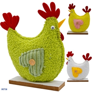 Immagine di CHIOCCIA MORBIDA IMBOTTITA, BASE LEGNO,ASS.