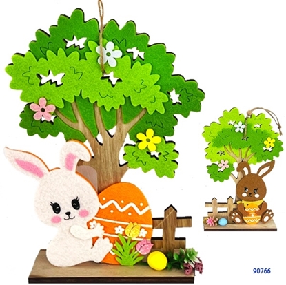 Immagine di ALBERO LEGNO C/DECORAZIONE IN FELTRO, ASS