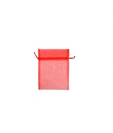 Immagine di SACCHETTO ORGANZA ROSSO PC.CM.10 CF. 10 PZ.