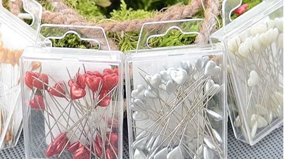 Immagine di SPILLI DECO CUORE l. 60 mm CF. 40 PZ