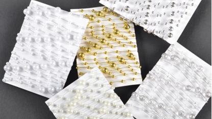 Immagine di GHIRLANDA DI PERLE SU FILO L. 3 MT.