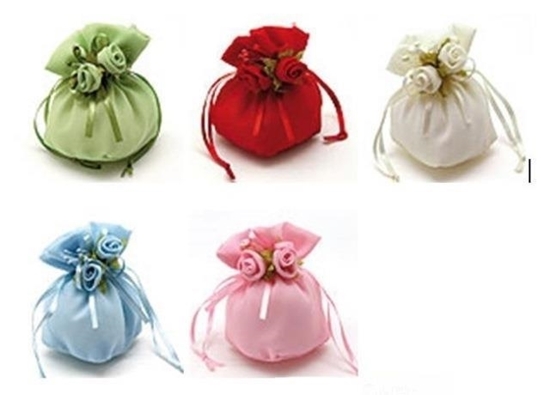 Immagine di SACCHETTO CREPELLA + 2 ROSE CF. 10 PZ.