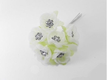 Immagine di FIORE ARTIFICIALE COL. PANNA MIS. BOCC. 2,5 CM. (CF 72)