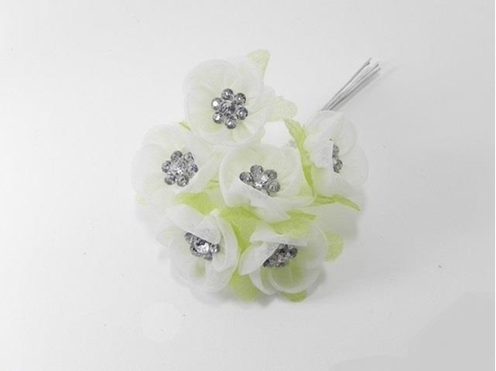 Immagine di FIORE ARTIFICIALE COL. PANNA MIS. BOCC. 2,5 CM. (CF 72)