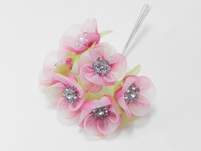 Immagine di FIORE ARTIFICIALE COL. FUCSIA MIS. BOCC. 2,5 CM. (CF 72)