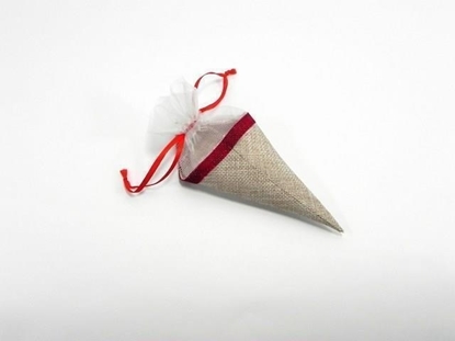 Immagine di CONO JUTA COL. ROSSO H.16XDIAM. 7 CM CF. 6 PZ.