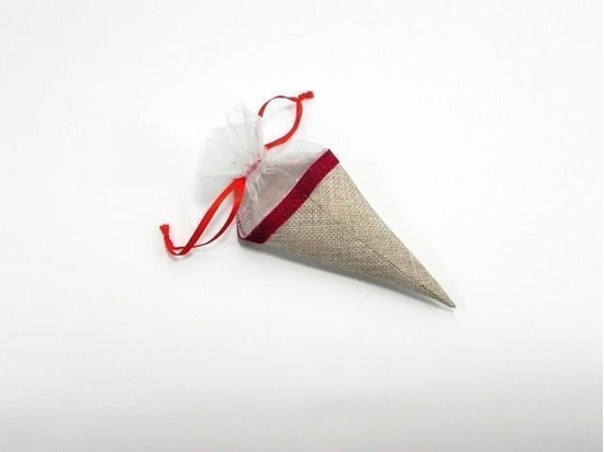 Immagine di CONO JUTA COL. ROSSO H.16XDIAM. 7 CM CF. 6 PZ.