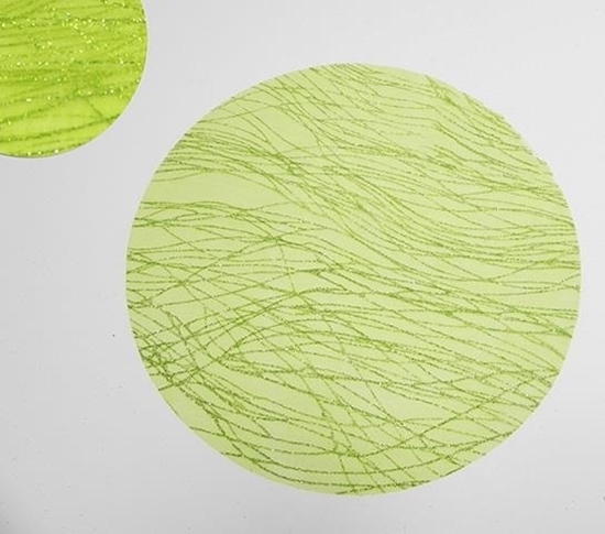 Immagine di TULLE ORGANZA CRYSTAL DIAM.23 CM. VERDE X 50 PZ.