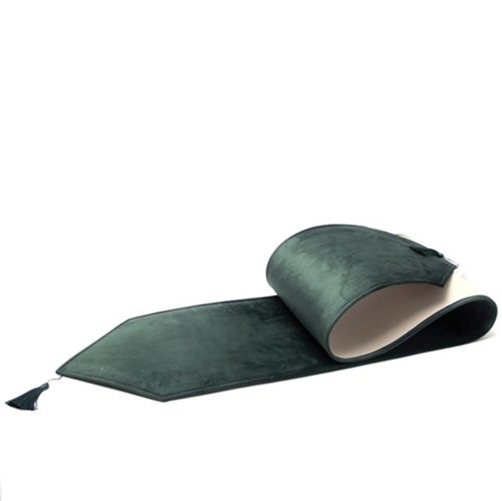 Immagine di Runner tvelluto VERDE con Nappa 33 X1800 CM.
