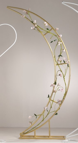 Immagine di STRUTTURA MEZZA LUNA 70X25 H200 ORO