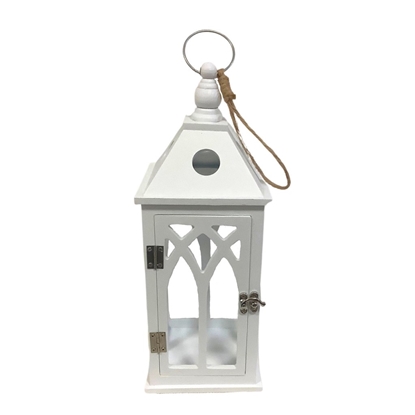 Immagine di LANTERNA QUADRA BIANCA 11X11H28