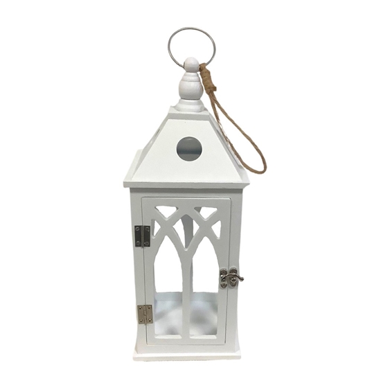 Immagine di LANTERNA QUADRA BIANCA 11X11H28