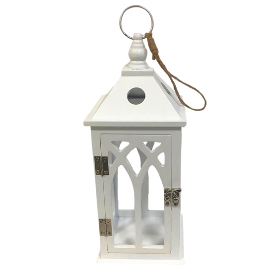 Immagine di LANTERNA QUADRA BIANCA 12X12H33