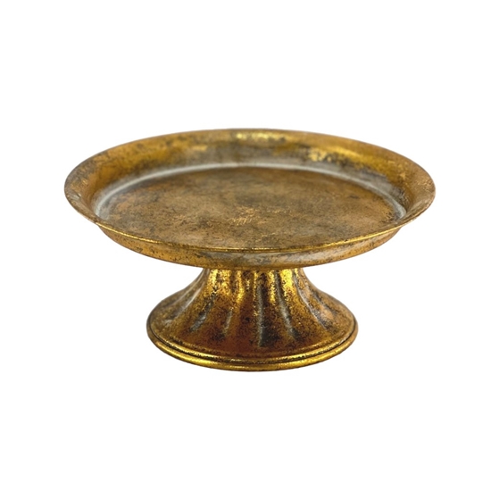 Immagine di ALZATINA BASSA D16,5 H7 METALLO ORO ANTICO