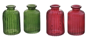 Immagine di BOTTIGLIE MIX IN 2 DESIGN D. 6 H. 10 CM LUSTRATO