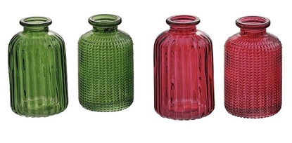 Immagine di BOTTIGLIE MIX IN 2 DESIGN D. 6 H. 10 CM LUSTRATO