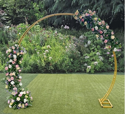 Immagine di ARCO SPOSI TONDO DORATO  2,30 X H 2,10