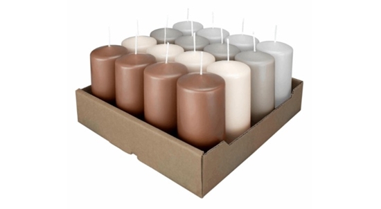 Immagine di CANDELE MOCCOLO TESTA PIATTA singolo H.120 D.60 MM.