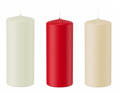 Immagine di CANDELE MOCCOLO TESTA PIATTA H.150 D.50 MM. CF 24 PZ