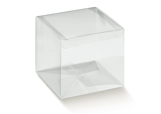 Immagine di SCATOLA AUTOMATICO 100X100X140 MM. PET TRASPARENTE CF.10 PZ