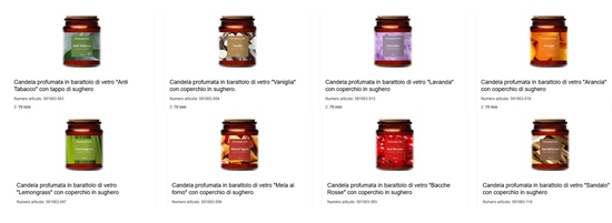 Picture of CANDELA IN VETRO PROFUMATE con coperchio in sughero
