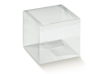 Immagine di SCATOLA AUTOMATICO 100X100X140 MM. PET TRASPARENTE