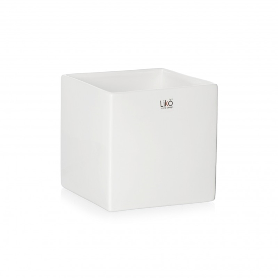 Immagine di CUBO 13X13X13 CM CERAMICA WHITE