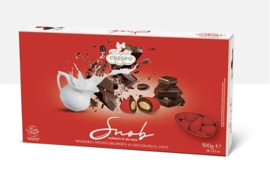 Immagine di Confetti Snob Cioccolato al Latte Rosso CF. 500 GR