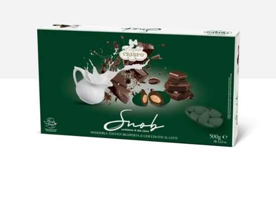Immagine di Confetti Snob Cioccolato al Latte Verde Inglese CF 500 GR
